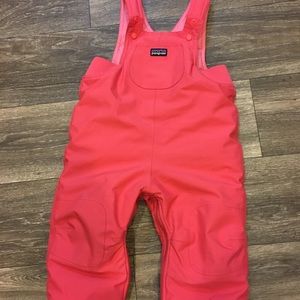 Patagonia baby girl snow bibs